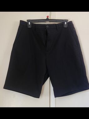 Calvin Klein Black Flat-Front Men's Shorts